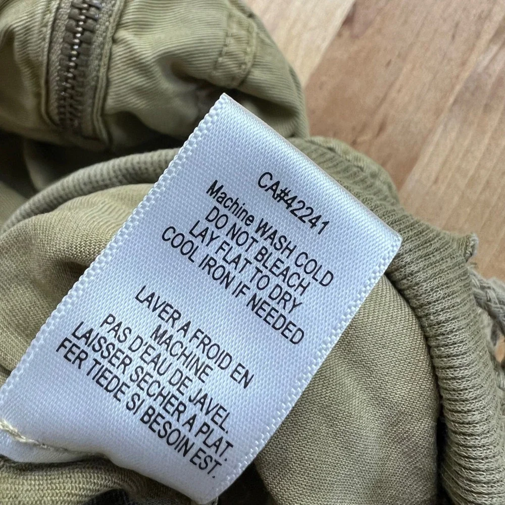 Young Fabulous & Broke Cargo Jogger Pants‎ Size Medium Khaki Tencel Utility